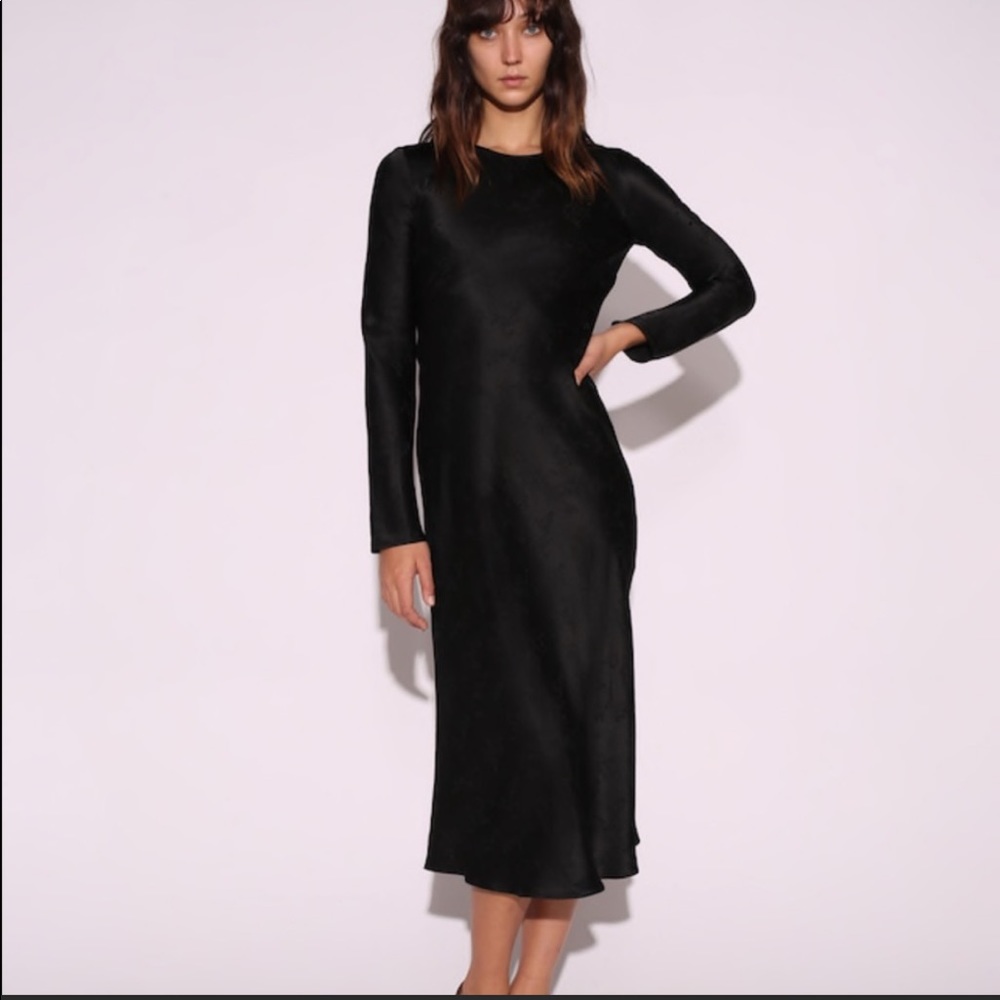 [SOLD]Realisation Par Owens dress black silk xxs